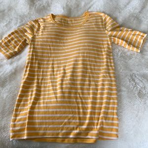 Yellow striped top